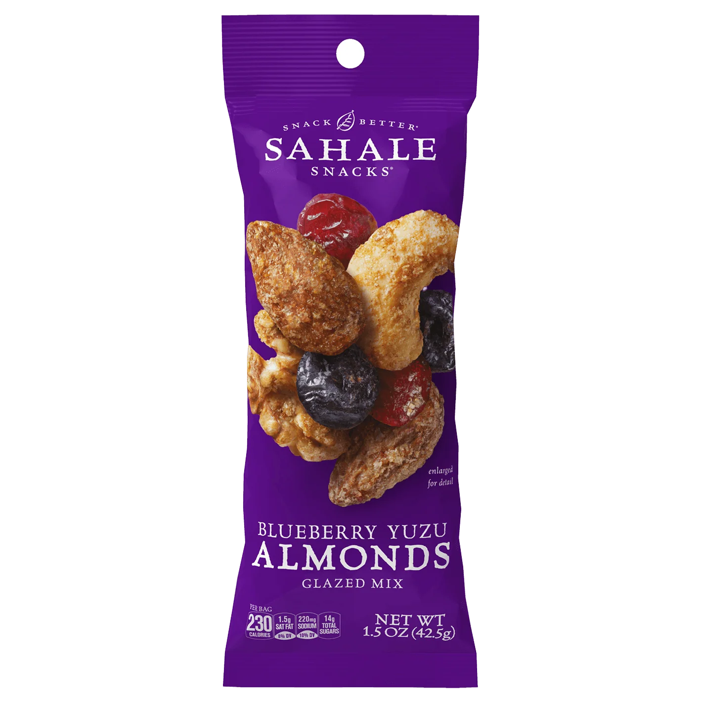 Blueberry Yuzu Almonds Glazed Mix Nut Blend 1.5 oz. Pouch