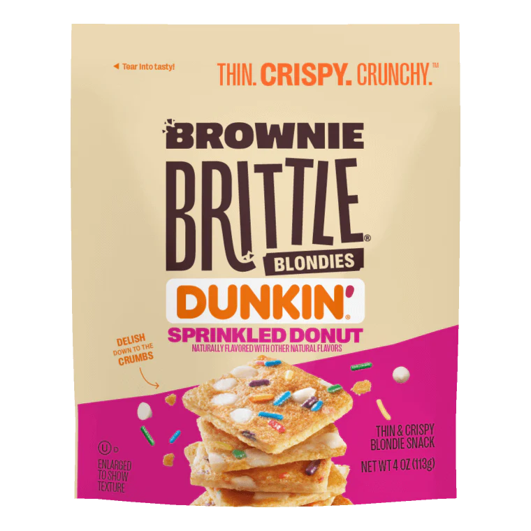 Dunkin’ Sprinkled Donut Blondie Brownie Brittle 4 oz. Pouch