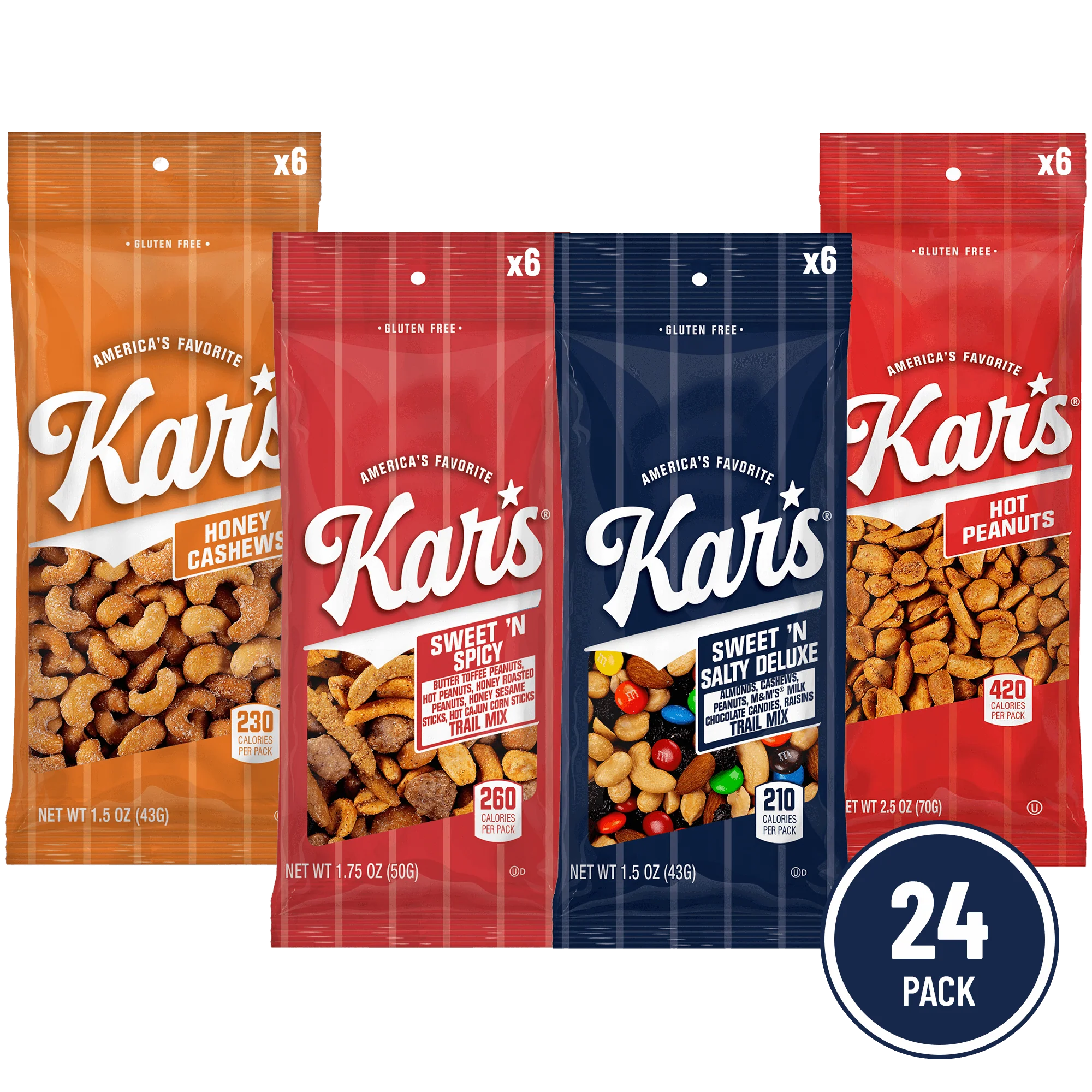 Kar's Nuts - Sweet & Spicy Grab & Go Variety Pack