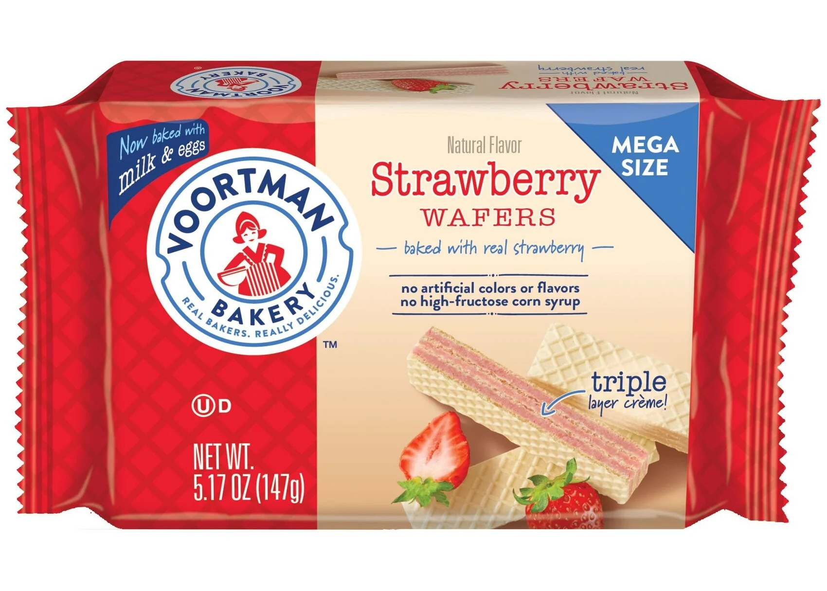 Mega Strawberry Wafers