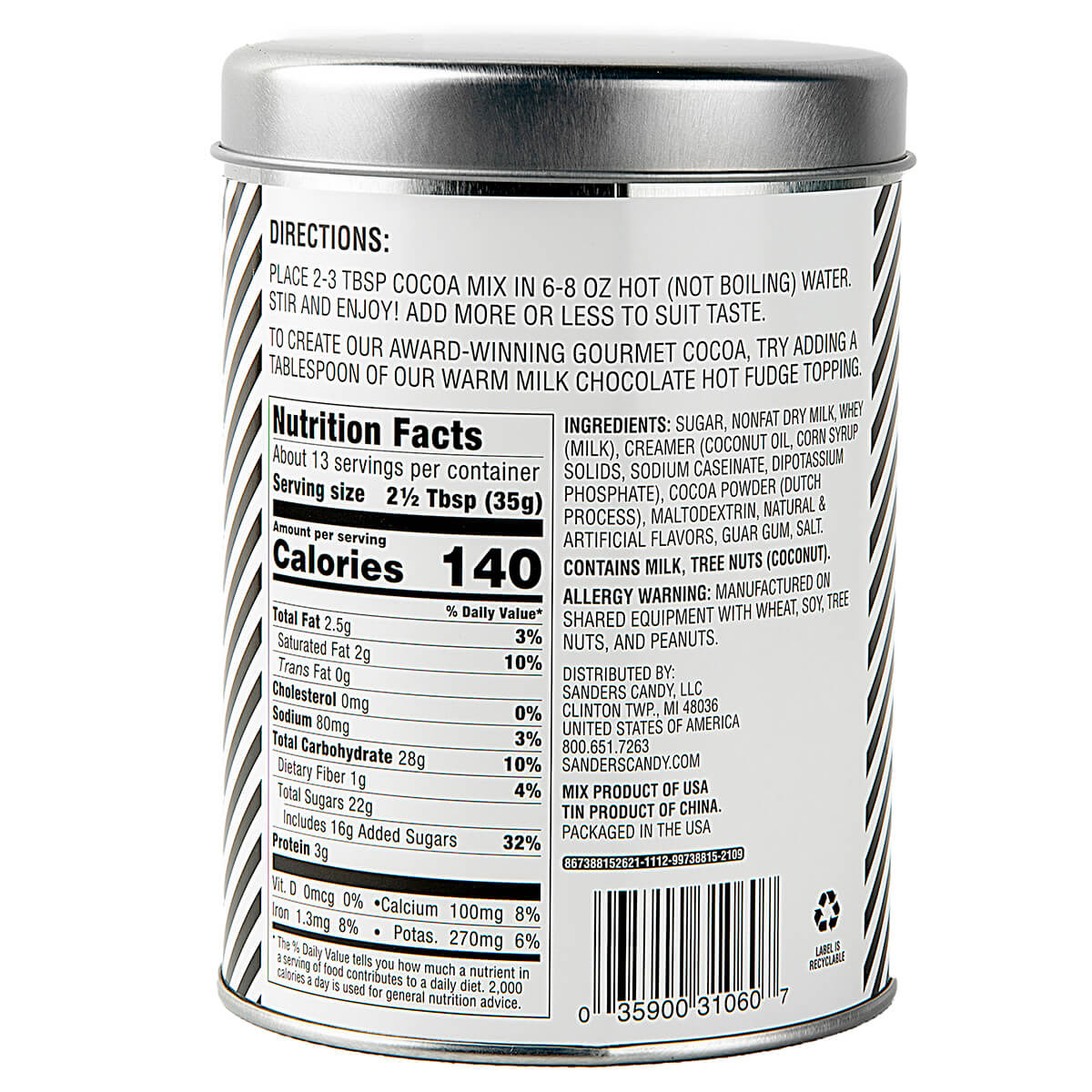 Sanders Candy - Triple Chocolate Cocoa Tin - Image 6
