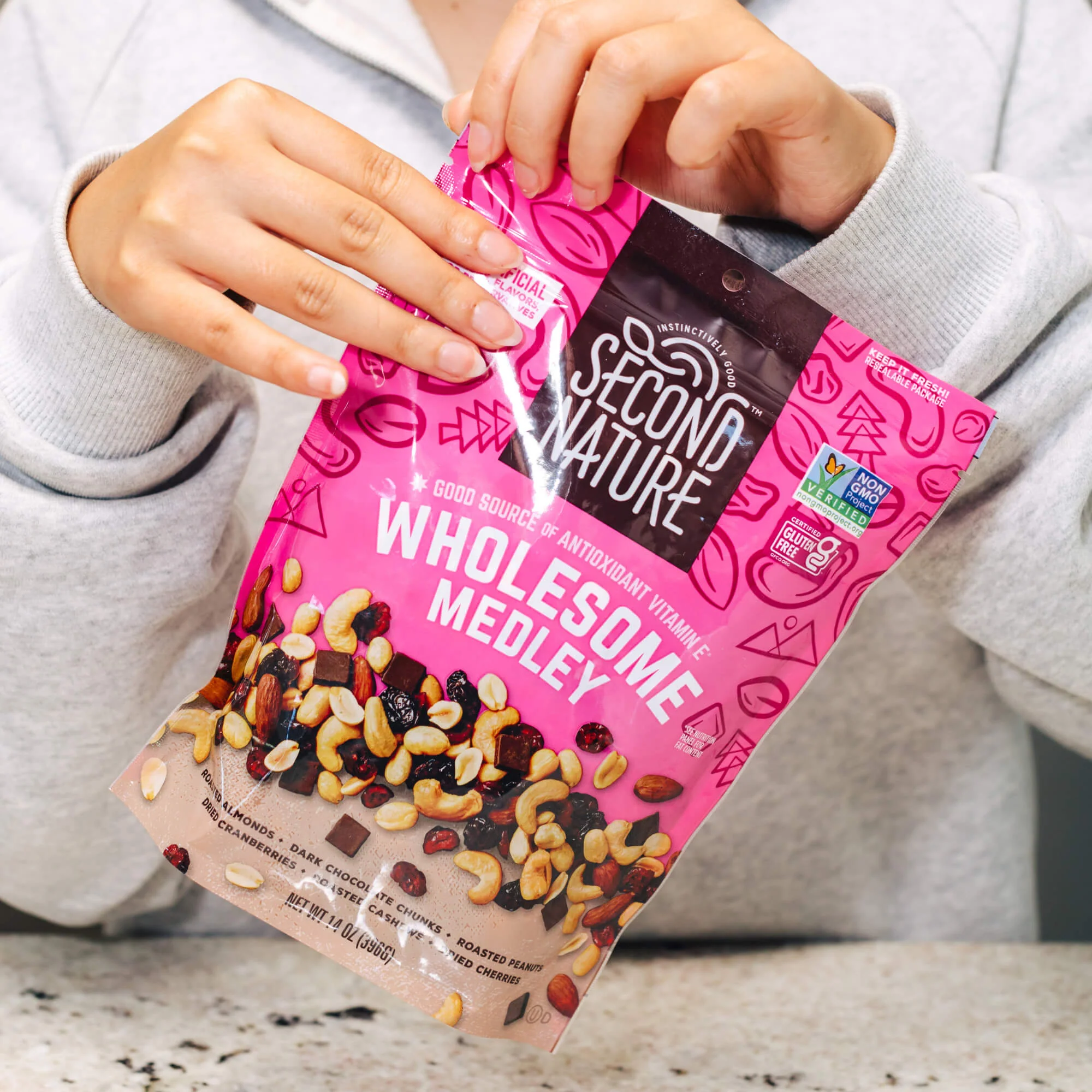 Second Nature Snacks - Wholesome Medley Trail Mix - 5 oz. - Image 4