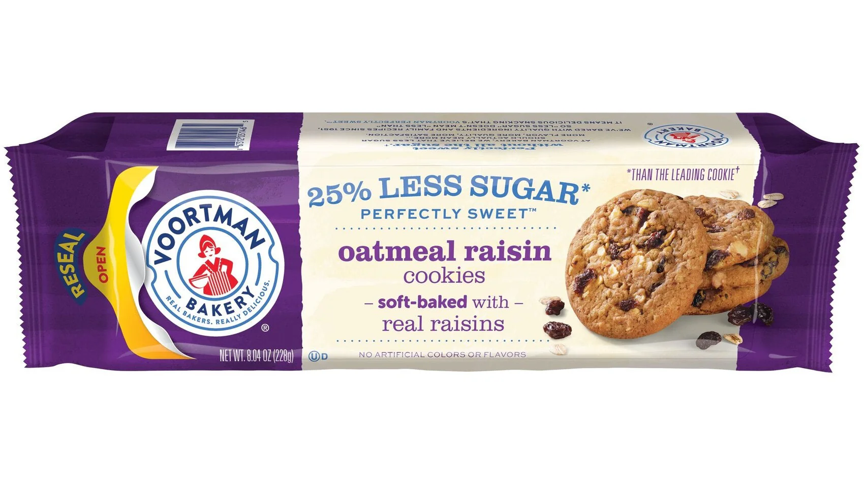 Voortman® Perfectly Sweet™ Oatmeal Raisin Cookies