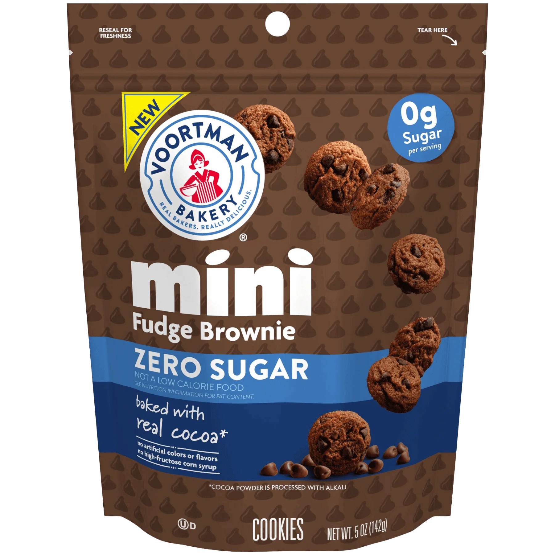 Zero Sugar Mini Fudge Brownie Cookies